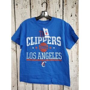 Adidas Youth Medium 10/12 LA Clippers Short Sleeve Tee T-Shirt‎ TShirt NEW